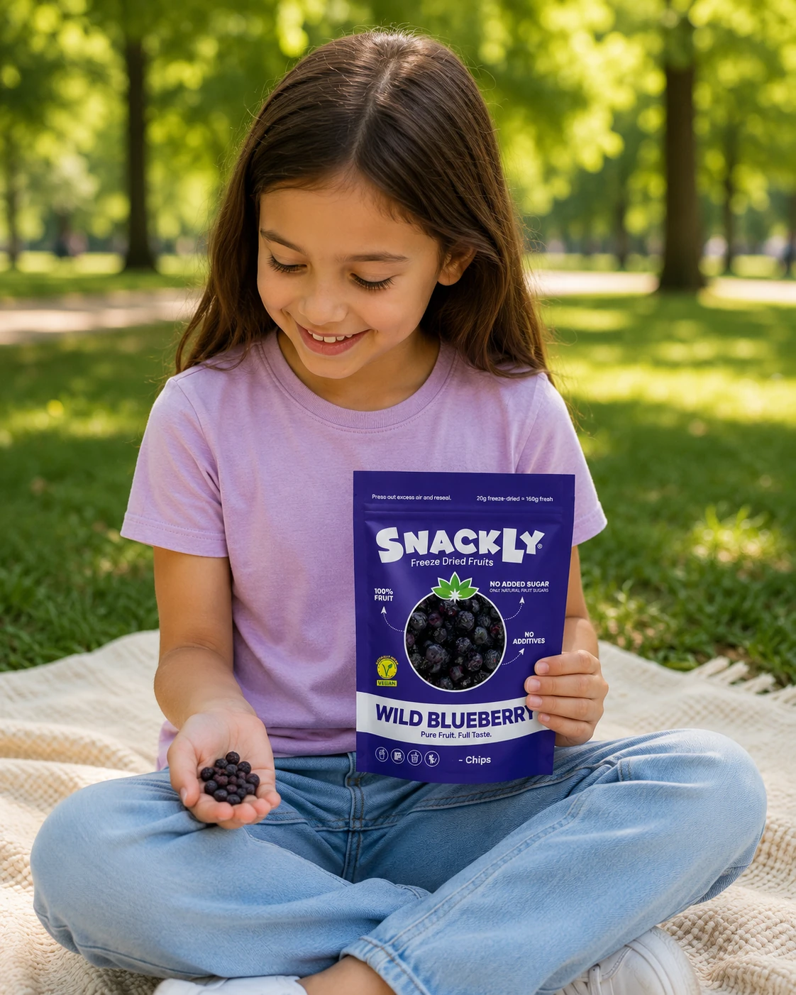Natural Blueberry Bites | 100% Lyophilized Blueberries with Crunchy Texture | Nutrient-Rich Snack for Healthy Living 2