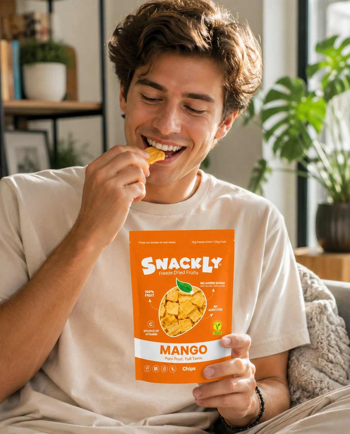 Exotic Crunchy Snack | Healthy Freeze-Dried Mango with Natural Sweetness | Fiber-Rich Treat for On-the-Go Enjoyment 2