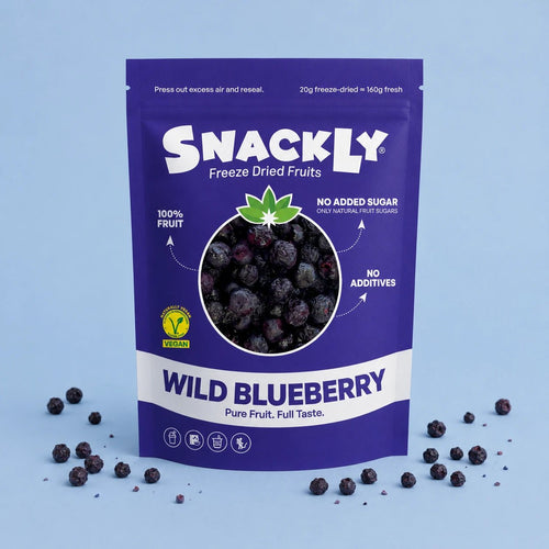Natural Blueberry Bites | 100% Lyophilized Blueberries with Crunchy Texture | Nutrient-Rich Snack for Healthy Living 0