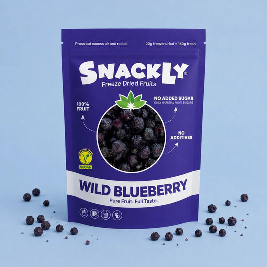 Natural Blueberry Bites | 100% Lyophilized Blueberries with Crunchy Texture | Nutrient-Rich Snack for Healthy Living 0