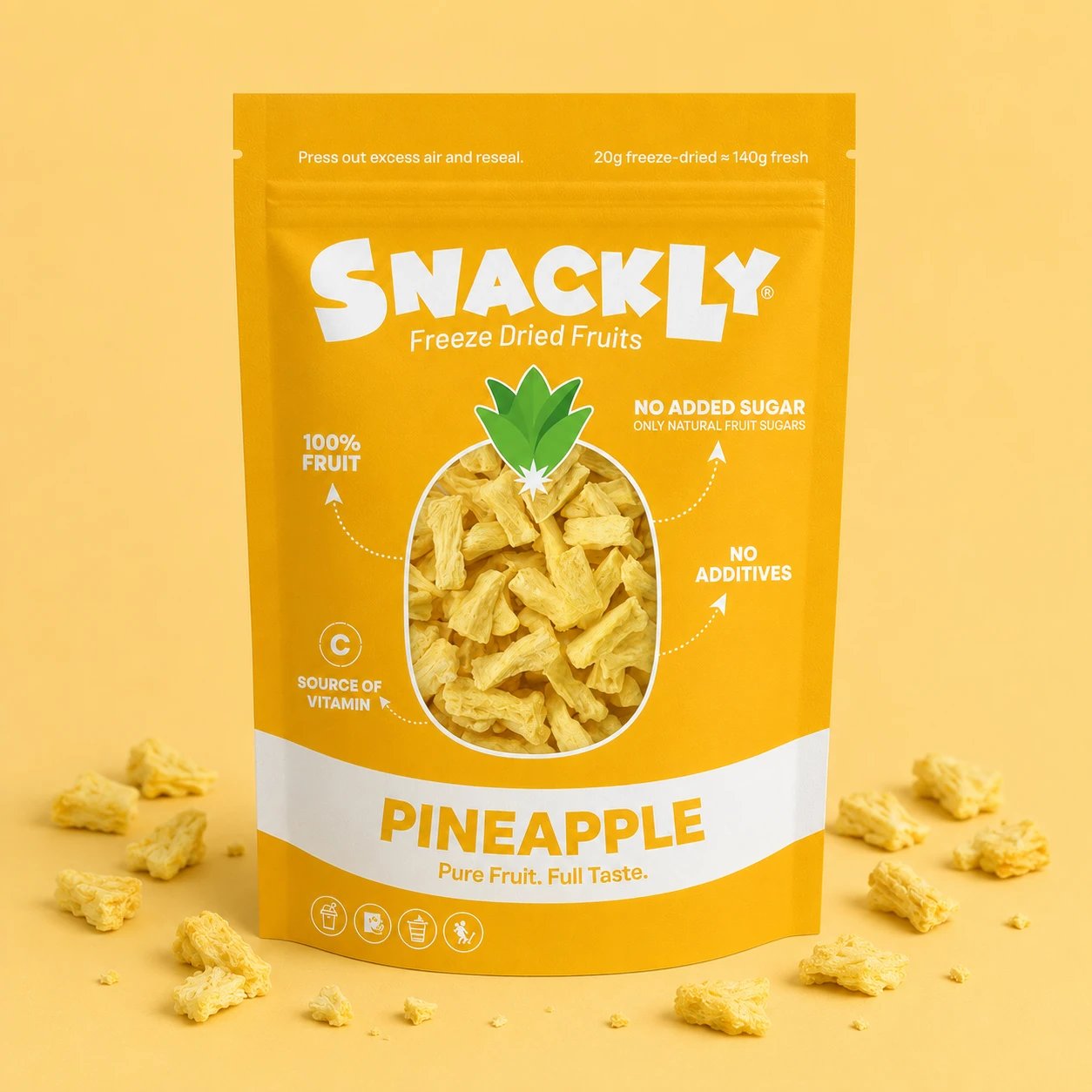 Natural Delight | Dried Fruit Snack with Crunchy Texture | Healthy On-the-Go Treat 0