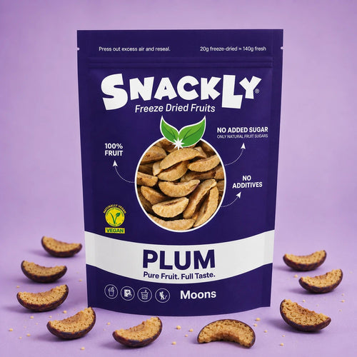 Natural Freeze-Dried Fruit | Crunchy Plums with High Fiber | Healthy Snack for On-the-Go 0